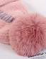 Fashion Pink Velvet Knitted Wool Cap