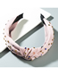 Fashion Pink Hot Diamonding Knotted Wide-brimmed Headband