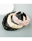 Fashion Pink Nail Pearl Knotted Wide-brimmed Headband