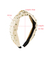 Fashion Black Nail Pearl Knotted Wide-brimmed Headband