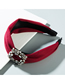 Fashion Red Wide-brimmed Fabric Hoop