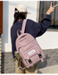 Fashion Pink With Pendant Letter Backpack