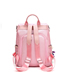 Fashion Pink Send Pendant Contrast Embroidered Line Five-pointed Star Backpack
