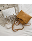 Fashion Yellow Chain Rhombic Shoulder Messenger Handbag