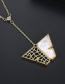 Fashion 18k Openwork Copper Inlaid Zircon Necklace