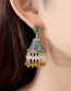 Fashion 18k Micro Inlaid Zirconium Hollow Earrings