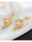 Fashion Gold Crystal Hot Air Balloon Earrings