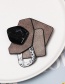 Fashion Black Geometric Diamond-studded Resin Brooch