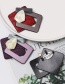 Fashion Purple Geometric Diamond-studded Resin Brooch