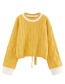 Fashion Yellow Baby Elephant Pullover