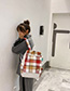 Fashion Red Canvas Plaid Backpack