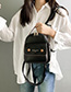 Fashion Yellow Brown Letter Backpack
