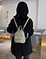 Fashion Black Pu Leather Stone Shoulder Bag