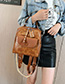 Fashion Yellow Brown Rivet Oil Skinny Shoulder Shoulder Bag