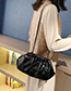 Fashion Khaki Chain Pleated Crossbody Shoulder Bag