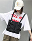Fashion White Elastic Drawstring Backpack