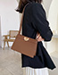 Fashion Brown Locked Shoulder Bag Shoulder Bag
