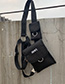 Fashion Black Envelope Letter Crossbody Shoulder Bag