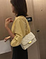Fashion Yellow Chain Rhombic Crossbody Shoulder Bag
