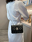 Fashion White Chain Rhombic Shoulder Messenger Bag