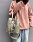 Fashion Green Broadband Contrast Shoulder Crossbody Bag