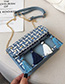 Fashion Blue Chain Tassel One Shoulder Messenger Bag