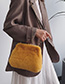 Fashion White Pinch Plush Chain Shoulder Messenger Bag