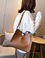 Fashion Brown Lock Single Shoulder Messenger Bag