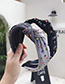 Fashion Gray Hot Drilling Knotted Wide-brimmed Headband