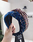 Fashion Green Hot Drilling Knotted Wide-brimmed Headband