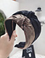 Fashion Black And Silver Bronzing Fabric Pleated Stripes Knotted Wide-brimmed Headband