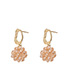Fashion Champagne Crystal Woven Ball Earrings