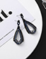 Fashion Blue Diamond Rhinestone Drop-shaped Earrings