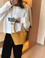 Fashion Khaki Chain Hand Shoulder Shoulder Bag