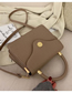 Fashion Khaki Stone Pattern Lock Shoulder Bag Shoulder Bag