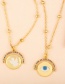 Fashion Eye Diamond Angel Necklace