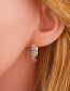 Fashion Ear Ring Micro-inlaid Zircon U-shaped Full-studded Earrings