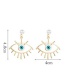Fashion Gold Eye Pearl Earrings