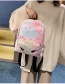 Fashion White Powder Figure 2 Cartoon Plush Backpack