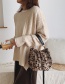 Fashion Leopard Stitching Plush Shoulder Bag Shoulder Bag