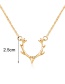 Fashion Gold Elk Necklace