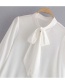 Fashion White Bow Tie Shirt