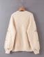 Fashion White Crocheted Flower Sweater