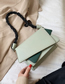 Fashion Khaki Broadband Contrast Shoulder Crossbody Bag