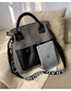 Fashion Black Contrast Broadband Portable Messenger Bag