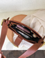 Fashion Brown Frosted Lingge Shoulder Crossbody Bag