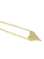Fashion Gold Zirconium Heart-shaped Necklace