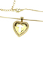 Fashion Gold Openwork Zirconium Heart Necklace