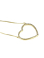 Fashion Gold Zirconium Heart Shaped Hollow Necklace