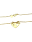 Fashion Gold Zirconium-filled Hollow Ankle Necklace